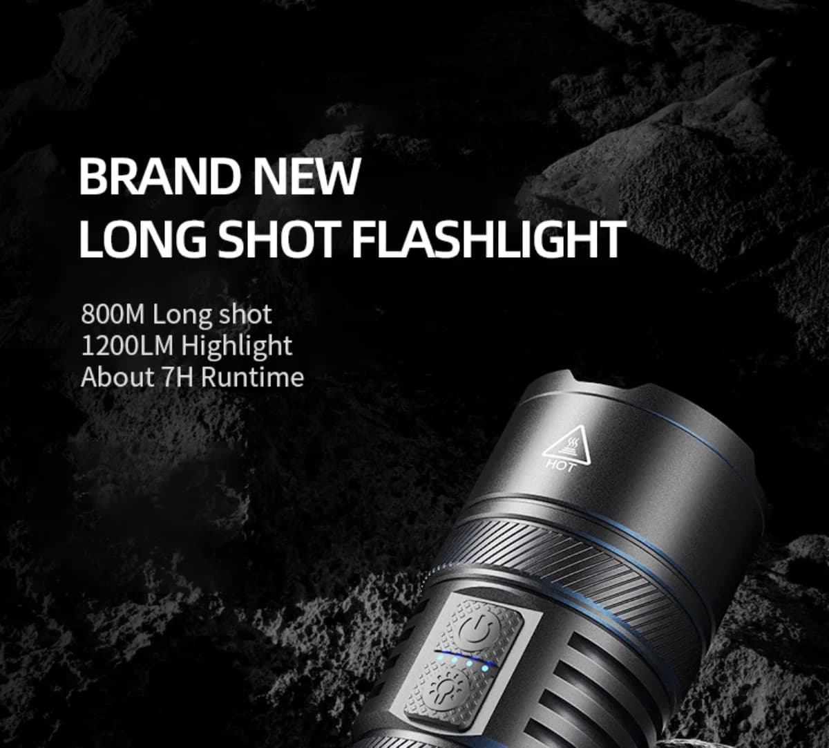 SUPERFIRE Y5 Power Bank Flashlight