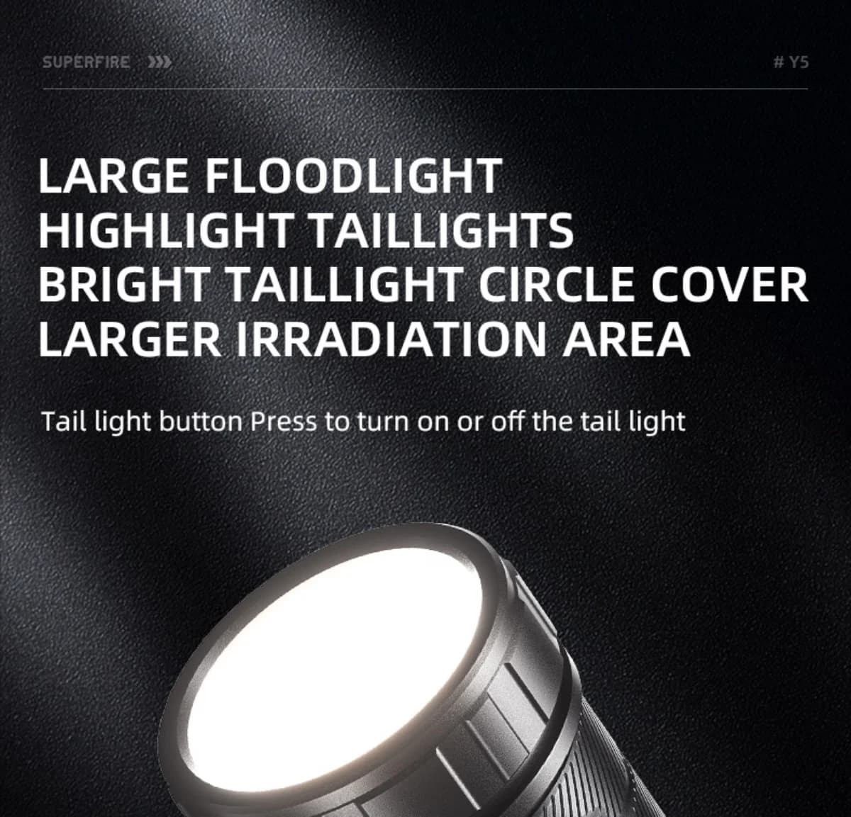 SUPERFIRE Y5 Power Bank Flashlight Thumbnail 4