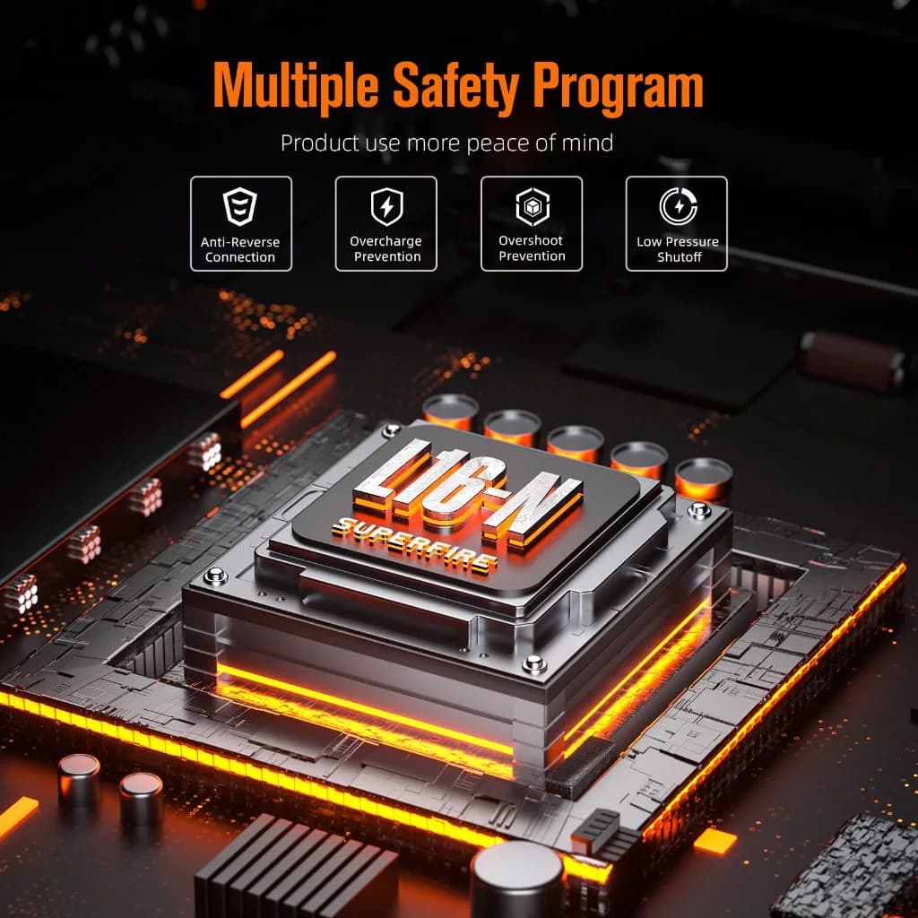 SUPERFIRE L16-N 7W High Power Led Flashlights Zoom Torch Strong Light Rechargeable 5 Modes Outdoor Camping Emergency For Fishing Thumbnail 8