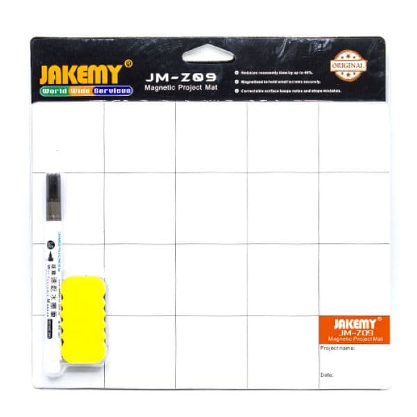 Magnetic Project Mat With Compenents Attached Mat, Oily Pen, Parmanent Marker Erasers,... Thumbnail 2
