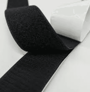 Velcro Loop (Female / Hairy Side), Black, 50mm Width, Per Metre, Self Adhesive by Sticker